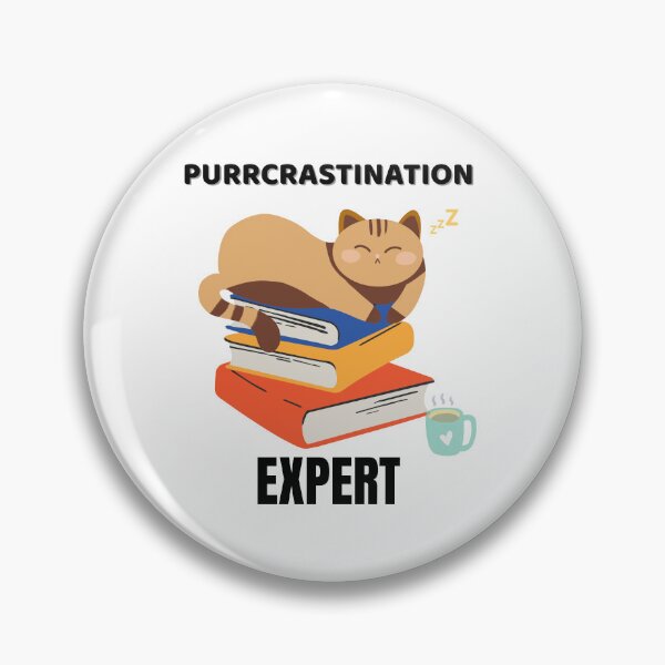 Item preview, Purrcrastination Expert T-Shirt — Funny Cat Lover Tee designed and sold by UltimatePetZone.