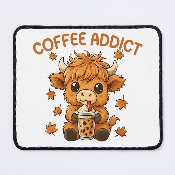 Item preview, Cute Highland Cow Coffee Addict Fall Season designed and sold by thebest-2studio.