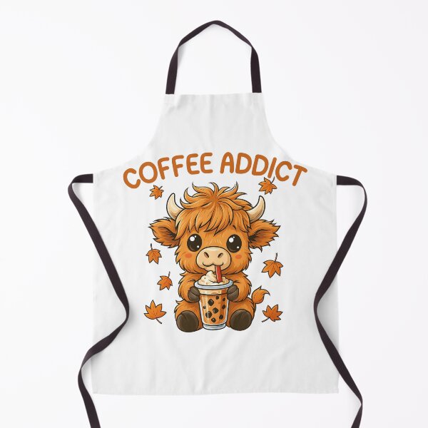 Item preview, Cute Highland Cow Coffee Addict Fall Season designed and sold by thebest-2studio.