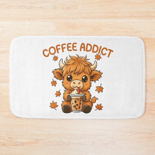 Item preview, Cute Highland Cow Coffee Addict Fall Season designed and sold by thebest-2studio.