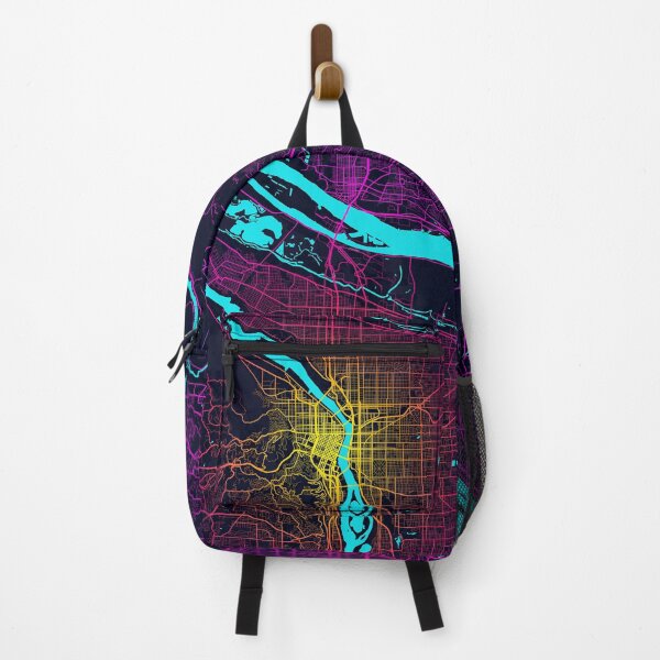 Item preview, Portland City Map of Oregon, USA - Neon designed and sold by deMAP.