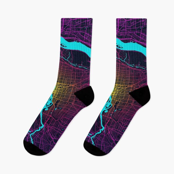Item preview, Portland City Map of Oregon, USA - Neon designed and sold by deMAP.