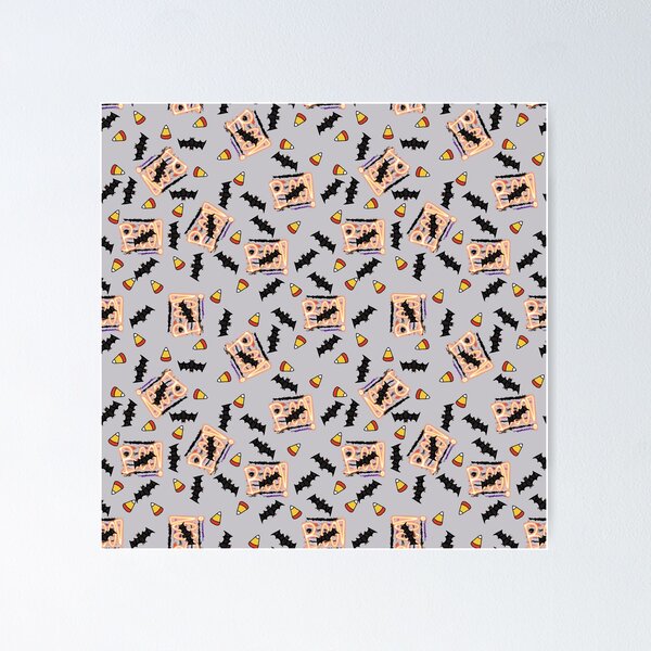 Item preview, Boo Bat gray repeat designed and sold by Zinnigarcreates.