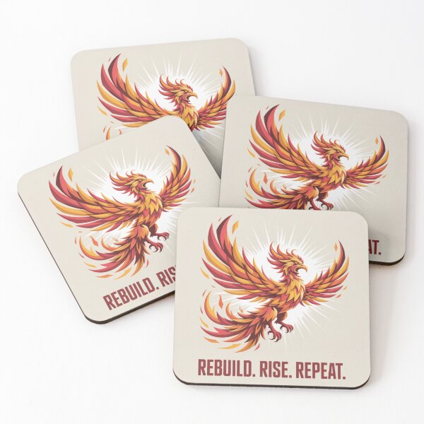Item preview, Phoenix Geometric Phoenix Design – Rebuild Rise Repeat designed and sold by GRAPHIX444.