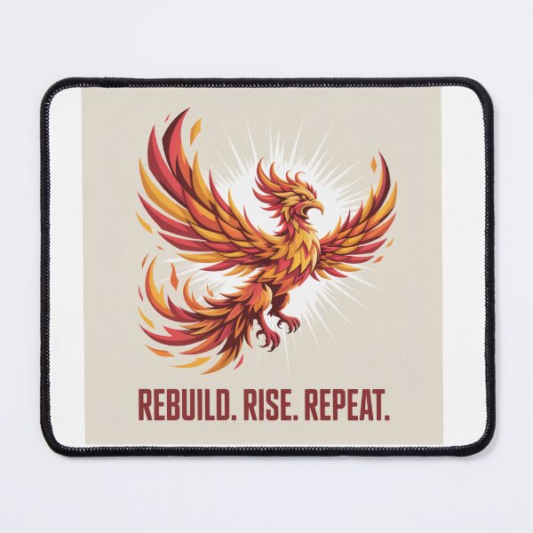 Item preview, Phoenix Geometric Phoenix Design – Rebuild Rise Repeat designed and sold by GRAPHIX444.