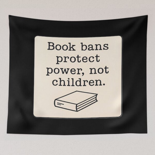 Item preview, Anti Censorship Book Ban Statement Minimalist Art Prints designed and sold by PinUpPizzazz.