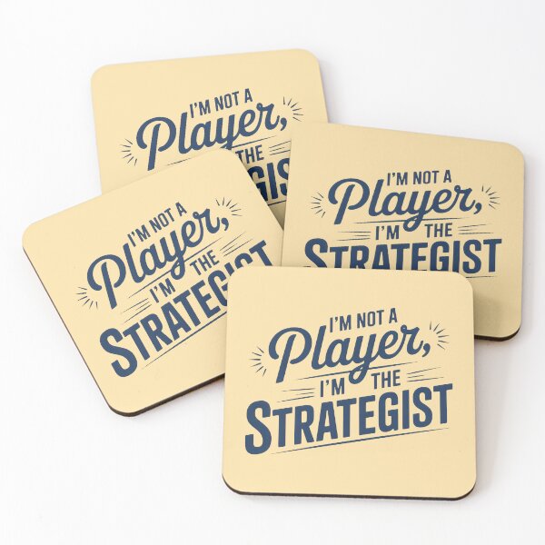Item preview, Bold Blue Statement: I’m Not a Player, I’m the Strategist designed and sold by SplashTastic.