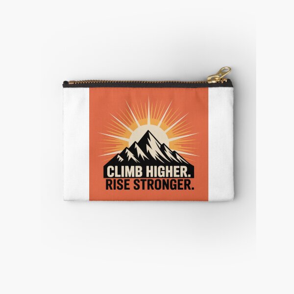 Item preview, Mountain Sunrise Motivational Design – Climb Higher Rise Stronger designed and sold by GRAPHIX444.