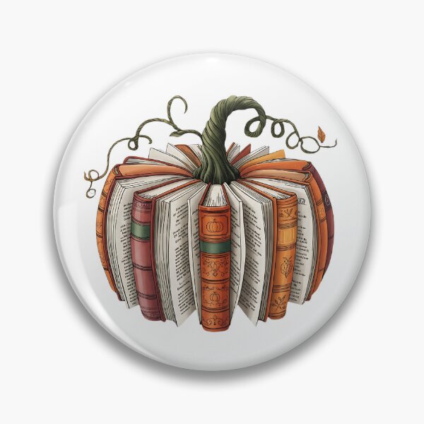 Item preview, Pumpkin Made of Books – Fall Book Lover Autumn Reading Design designed and sold by CloverBend.
