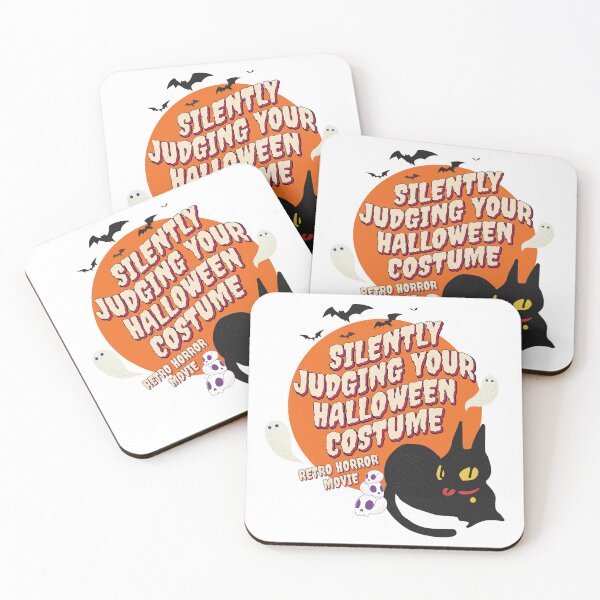 Item preview, Silently Judging Your Halloween Costume - cheeky black cat  designed and sold by chillaxcats.