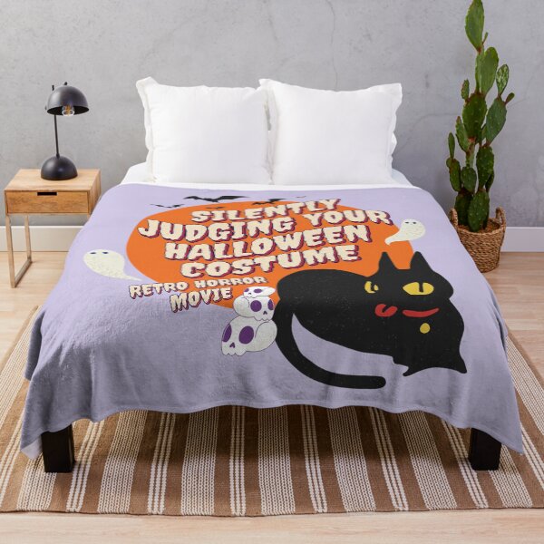 Item preview, Silently Judging Your Halloween Costume - cheeky black cat designed and sold by chillaxcats.