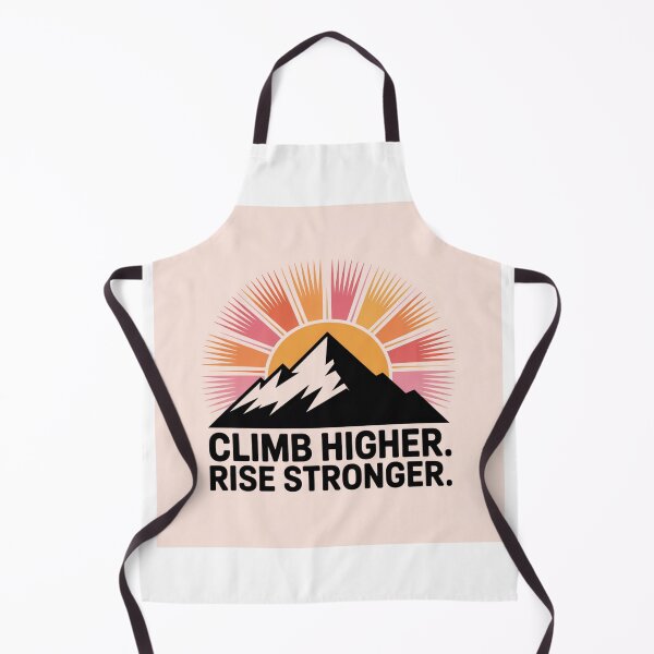 Item preview, Mountain Sunrise Motivational Design – Climb Higher Rise Stronger designed and sold by GRAPHIX444.