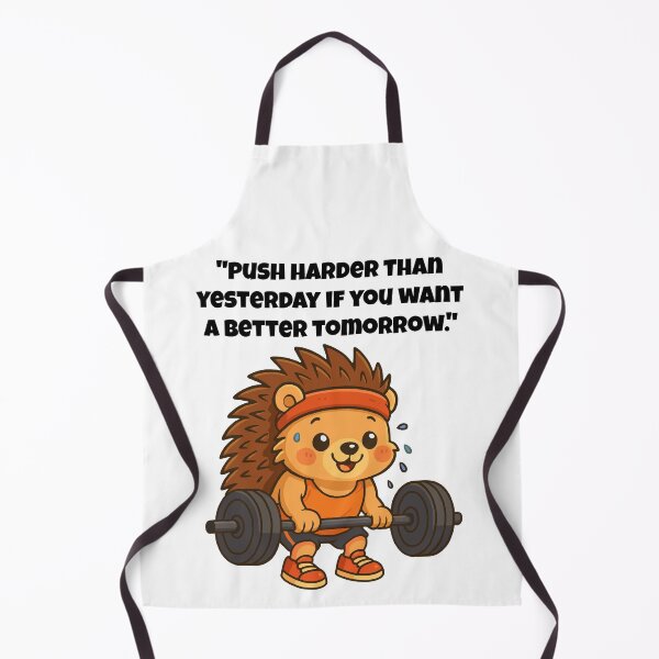 Item preview, Push Harder – Motivated Gym Hedgehog Powering Through designed and sold by Latitude 1°N.