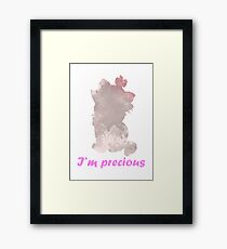 I'm precious Inspired Silhouette Framed Print