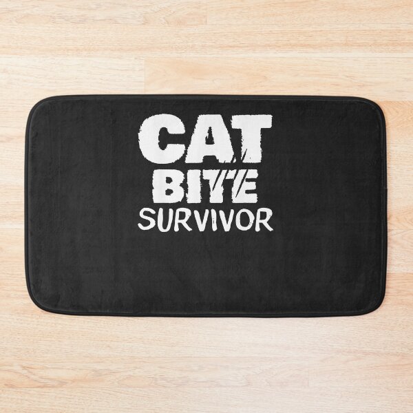 Item preview, Cat-Bite-Survivor-Funny-Cat-Bite-Humor-Tee-Girls-Boys designed and sold by pecciqulad.