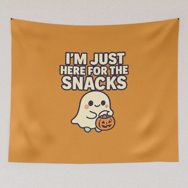 Item preview, I’m Just Here for the Snacks – Funny Halloween Saying Design designed and sold by Meiersbeste.