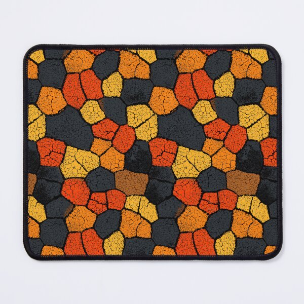 Item preview, Fiery cracked lava pattern in an abstract mosaic. designed and sold by Piotrek0001.