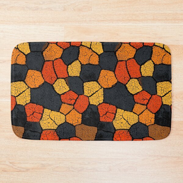 Item preview, Fiery cracked lava pattern in an abstract mosaic. designed and sold by Piotrek0001.