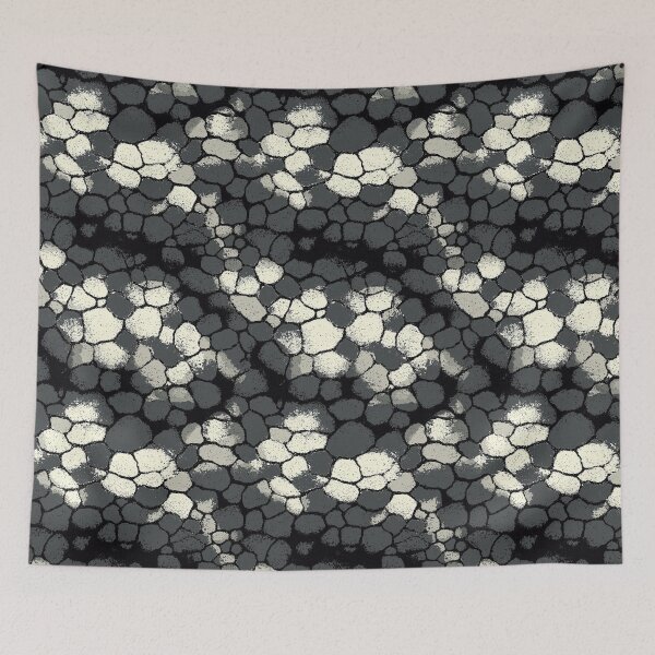 Item preview, Grungy monochrome cobblestone pattern with a rough texture. designed and sold by Piotrek0001.