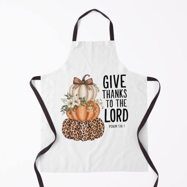 Item preview, Give Thanks to the Lord Fall Pumpkin Stack – Thanksgiving Art designed and sold by DigiGroove.