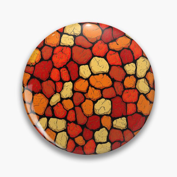 Item preview, Warm stone mosaic in shades of red and orange. designed and sold by Piotrek0001.