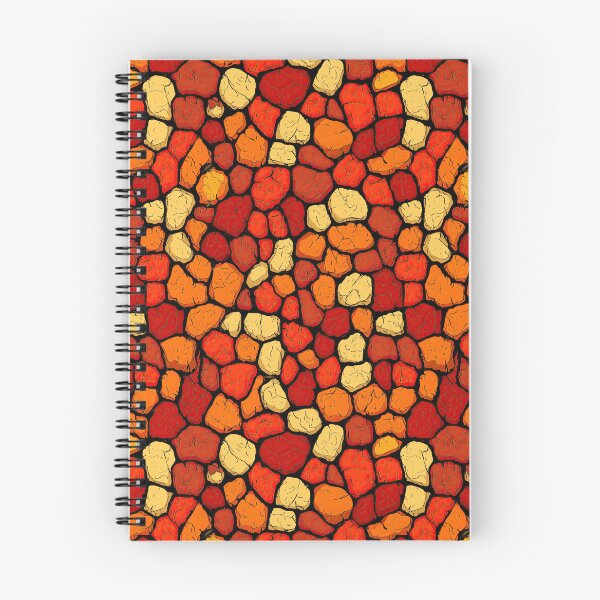Item preview, Warm stone mosaic in shades of red and orange. designed and sold by Piotrek0001.