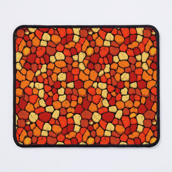 Item preview, Warm stone mosaic in shades of red and orange. designed and sold by Piotrek0001.