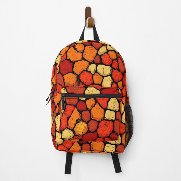 Item preview, Warm stone mosaic in shades of red and orange. designed and sold by Piotrek0001.