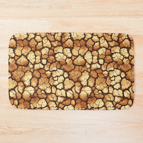 Item preview, Illustration of cracked dry earth in golden brown. designed and sold by Piotrek0001.