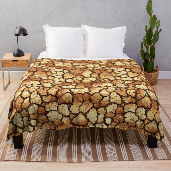 Item preview, Illustration of cracked dry earth in golden brown. designed and sold by Piotrek0001.