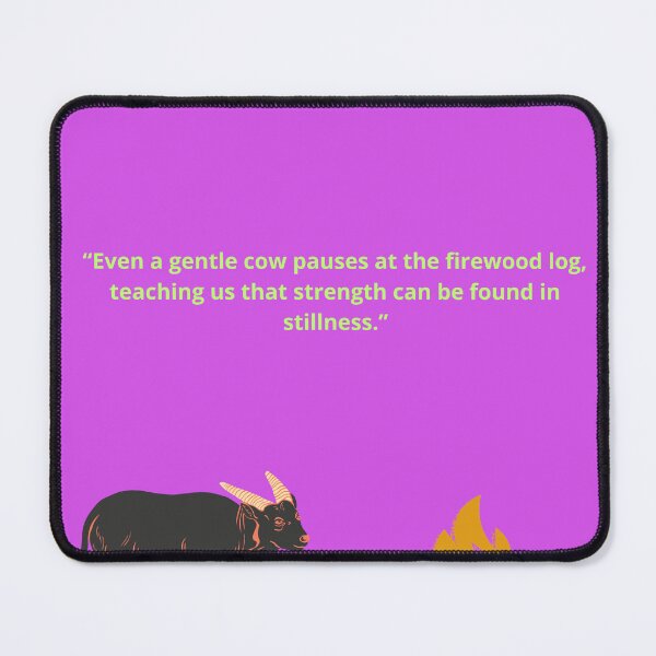 Item preview, Cow & Wooden Log Quotes. designed and sold by VisionSticker.