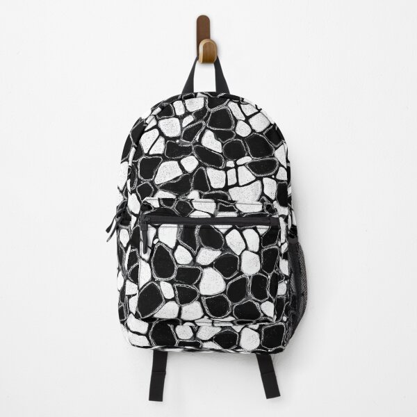 Item preview, Abstract black and white stone mosaic sketch style. designed and sold by Piotrek0001.