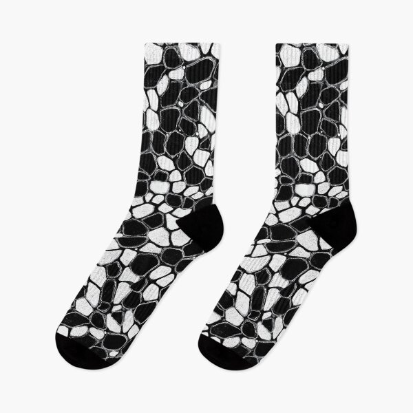 Item preview,  Abstract black and white stone mosaic sketch style. designed and sold by Piotrek0001.