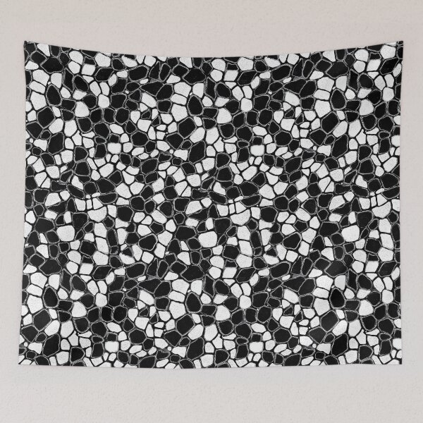 Item preview,  Abstract black and white stone mosaic sketch style. designed and sold by Piotrek0001.