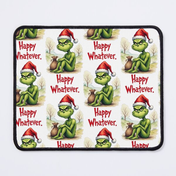 Item preview, Funny Grinch Christmas Design – “Happy Whatever” Holiday Art designed and sold by ShimaiStore.