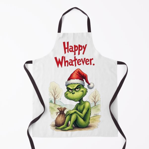 Item preview, Funny Grinch Christmas Design – “Happy Whatever” Holiday Art designed and sold by ShimaiStore.