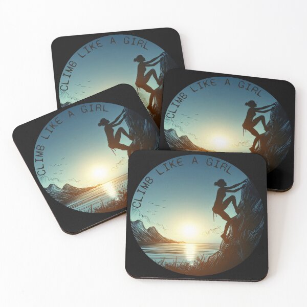 Item preview, Climb Like a Girl Rock Climbing Sticker designed and sold by wildexperience.