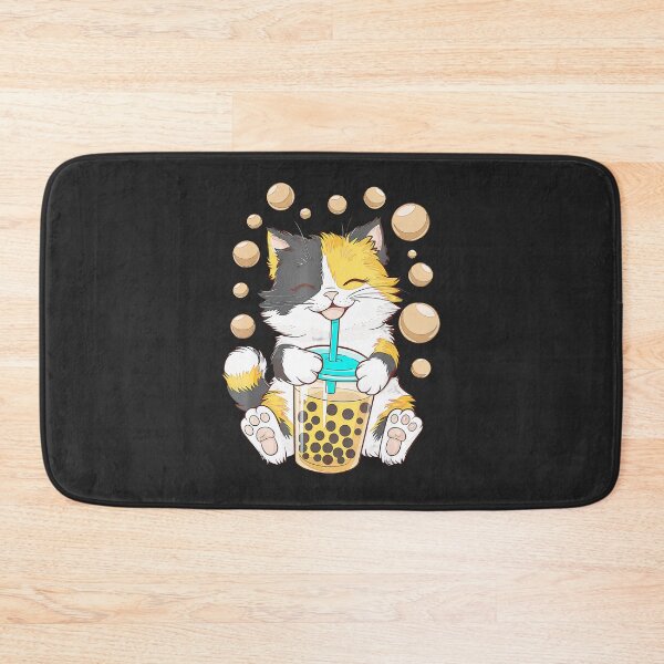 Item preview, Cat-Boba-Tea-Kawaii-Bubble designed and sold by pecciqulad.