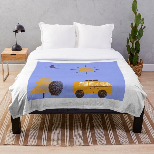 Item preview, School Bus Far Away Print Illustration  designed and sold by VisionSticker.