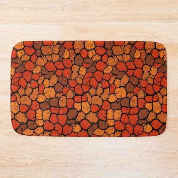 Item preview, Textured stone mosaic pattern in brown and orange. designed and sold by Piotrek0001.