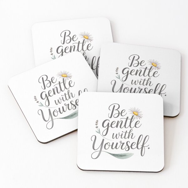 Item preview, Be Gentle With Yourself – Pastel Floral Quote designed and sold by DigitalDream11.