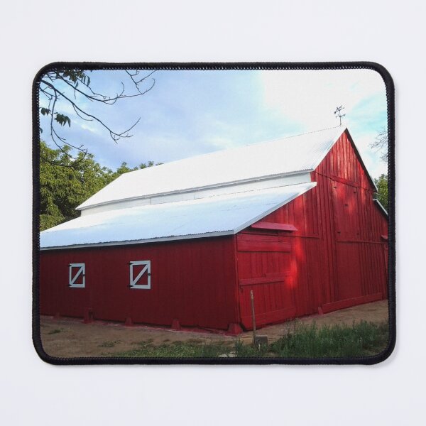 Item preview, red barn on a summer day designed and sold by Lizzilzil.