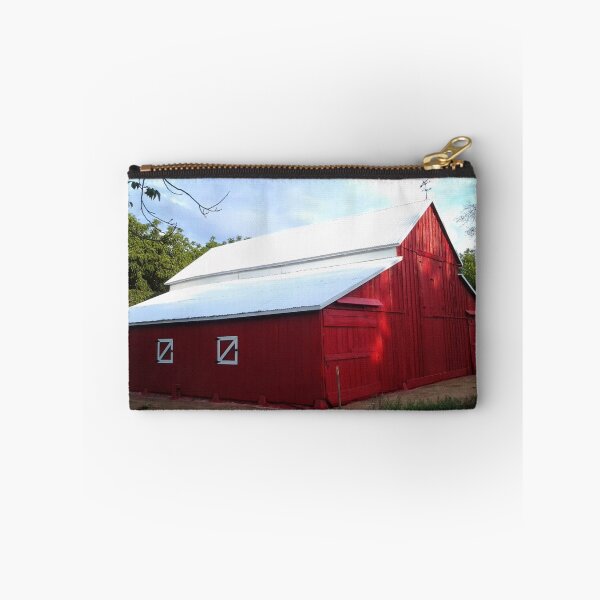 Item preview, red barn on a summer day designed and sold by Lizzilzil.