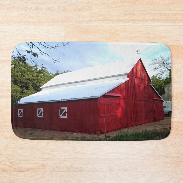 Item preview, red barn on a summer day designed and sold by Lizzilzil.