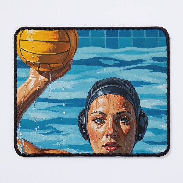 Item preview, LA JOUEUSE DE WATER-POLO (The Water Polo Player) - Original Art Deco Artwork designed and sold by elektronen.