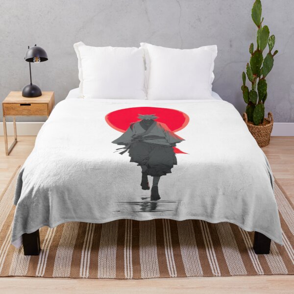 Item preview, Anime Samurai Wolf – Japanese Red Moon Character designed and sold by Meiersbeste.