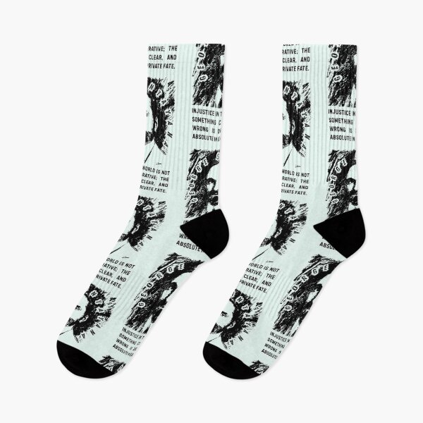Item preview, George Santayana quote: Injustice in this world is not something comparative; the wrong is deep, clear, and absolute in each private fate. designed and sold by artbleed.