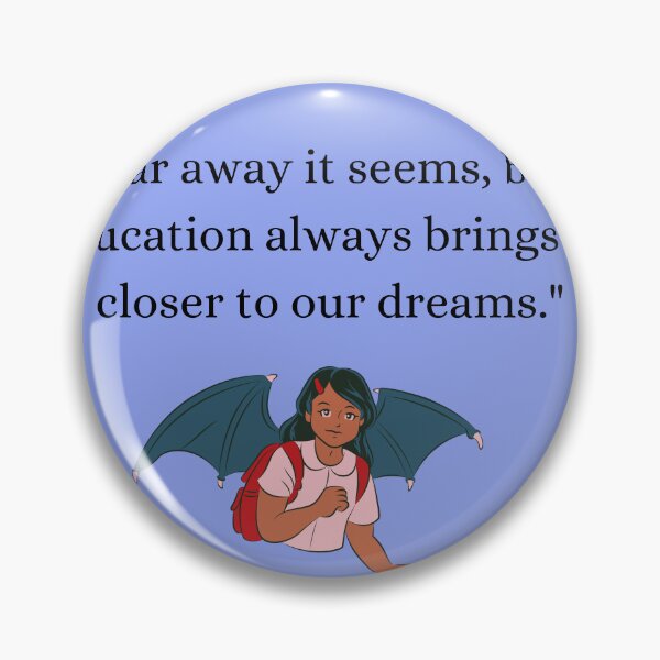 Item preview, "Far away it seems, but education always brings us closer to our dreams." designed and sold by VisionSticker.