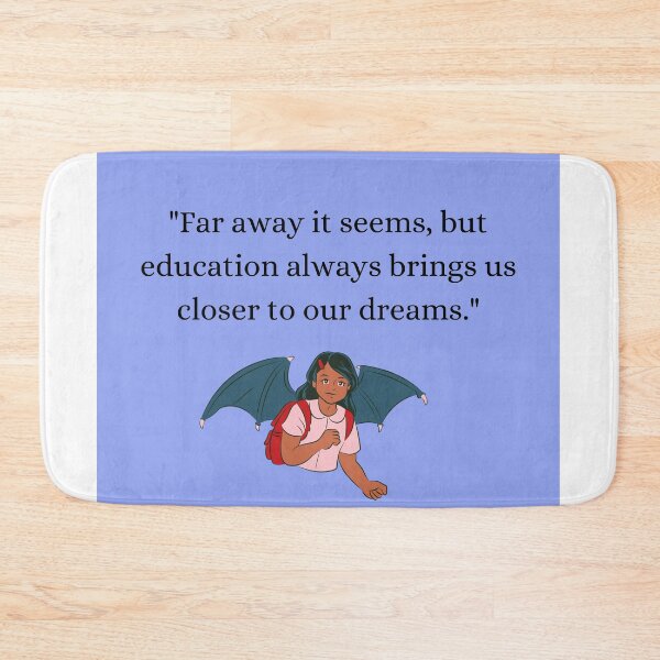 Item preview, "Far away it seems, but education always brings us closer to our dreams." designed and sold by VisionSticker.