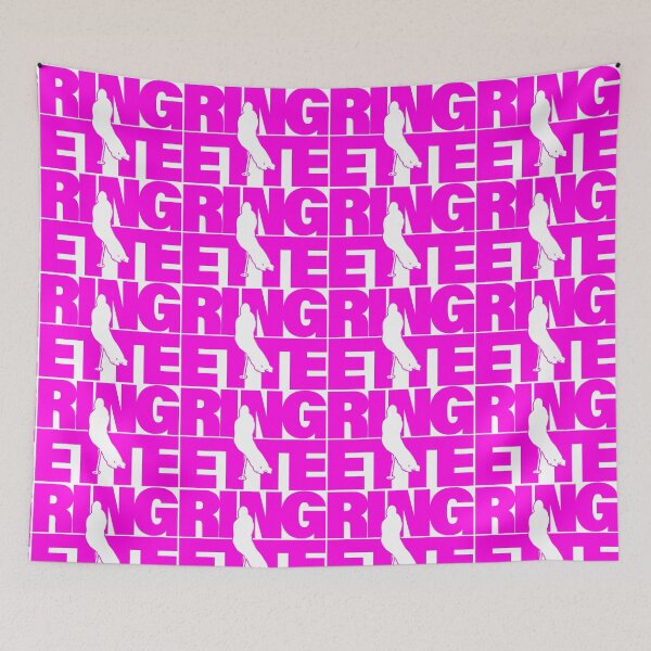 Item preview, Ringette player silhuette in pink designed and sold by EmeraldeaArt.